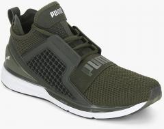 Puma Ignite Limitless Weave Olive Sneakers women