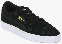 Puma JL Suede AOP Junior Black Sneaker boys