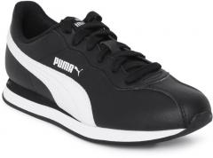 Puma Kids Black Turin Ii Leather Sneakers girls