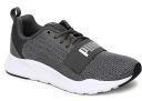 Puma Kids Grey Wired Knit Running Shoes Girls