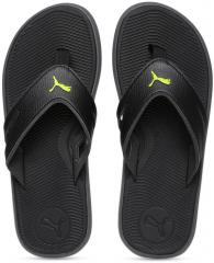 Puma Men Black Solid Thong Flip Flops