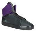 Puma Men Grey & Purple Colourblocked Mid Top MAMGP Lewis Sneakers