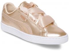 Puma Peach Coloured Basket Heart Lunar Lux Jr Sneakers girls