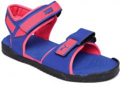 Puma Pink & Blue Colourblocked Shine IDP Floaters women