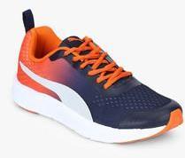 Puma Radiance Idp Gray Violet Peacoat Vibrant Navy Blue Running Shoes men