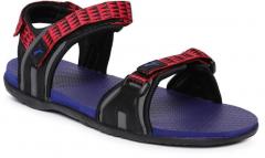 Puma Red & Blue Nova Mu Idp Sports Sandals men