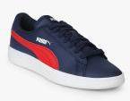 Puma Smash V2 L Junior Navy Blue Sneaker Boys