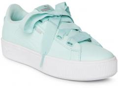 Puma Turquoise Blue Vikky Stacked Ribbon Core Sneakers women