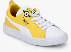 Puma White Colourblocked Sneakers boys