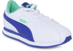 Puma White Leather Regular Sneakers girls