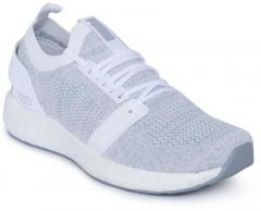 Puma White Nrgy Neko Engineer Knit Running Shoes women