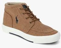 Ralph Lauren Faxon Ii Mid Beige Sneakers boys