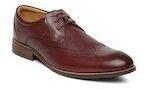 Raymond Maroon Leather Formal Shoes Men