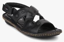 Red Chief Black Sandals men