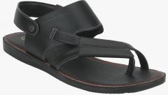 Red Tape Black Comfort Sandals men