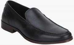 Red Tape Black Solid Slip On Shoes men