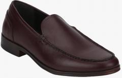 Red Tape Burgundy Slip On Formal Shoes men