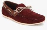 Red Tape Maroon Moccasins Men