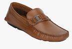 Red Tape Tan Leather Loafers Shoes men