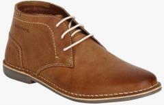 Red Tape Tan Mid Top Flat Boots men