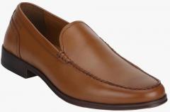 Red Tape Tan Slip On Formal Shoes men