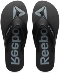 Reebok Black Solid Stark Thong Flip Flops men