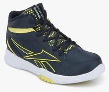 Reebok Clean Shot Navy Blue Basketball Shoes boys