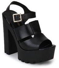 River Island Freddy Black Platforms women