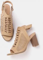 Roadster Beige Synthetic Sandals women