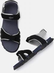 Roadster Black & Grey Sports Sandals men