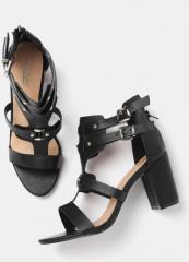 Roadster Black Synthetic Sandals women