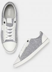 Roadster Grey Textile Regular Sneakers men