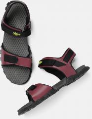 Roadster Maroon Sports Sandals men