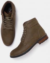 Roadster Olive Flat Boots men