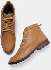 Roadster Tan Mid Top Flat Boots men