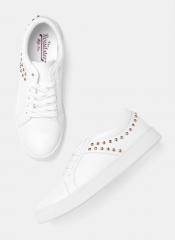 Roadster White Regular Synthetic Sneakers women