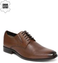 Ruosh Brown Semi Formal Genuine Leather Derbys men