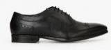 Ruosh King Black Oxford Brogue Formal Shoes Men