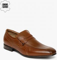 Ruosh Tan Slip On Shoes Formal Shoes men