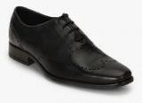 Ruosh Veneto Black Oxford Brogue Formal Shoes Men