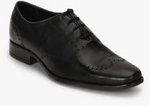 Ruosh Veneto Black Oxford Brogue Formal Shoes men