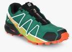 Salomon Speedcross 4 Green Running Shoes Men