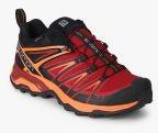 Salomon X Ultra 3 Red Trekking Shoes Men