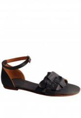 Salt N Pepper Blue Strap Leather Sandal women