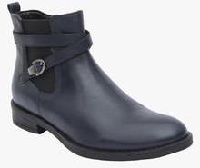 Salt N Pepper Navy Blue Boots women