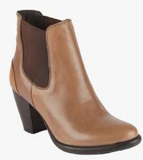 Salt N Pepper Tan Boots women