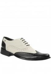 Salt N Pepper White/Blk Leather Dress Shoes men