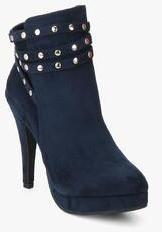 Shoe Couture Navy Blue Boots women