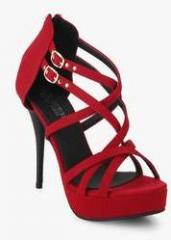 Shoe Couture Red Buckled Stilettos women