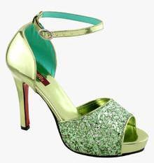 Shuz Touch Green Stilettos women